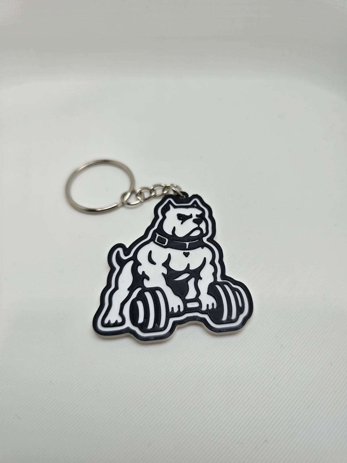 Napakowany Pitbull – brelok 3D