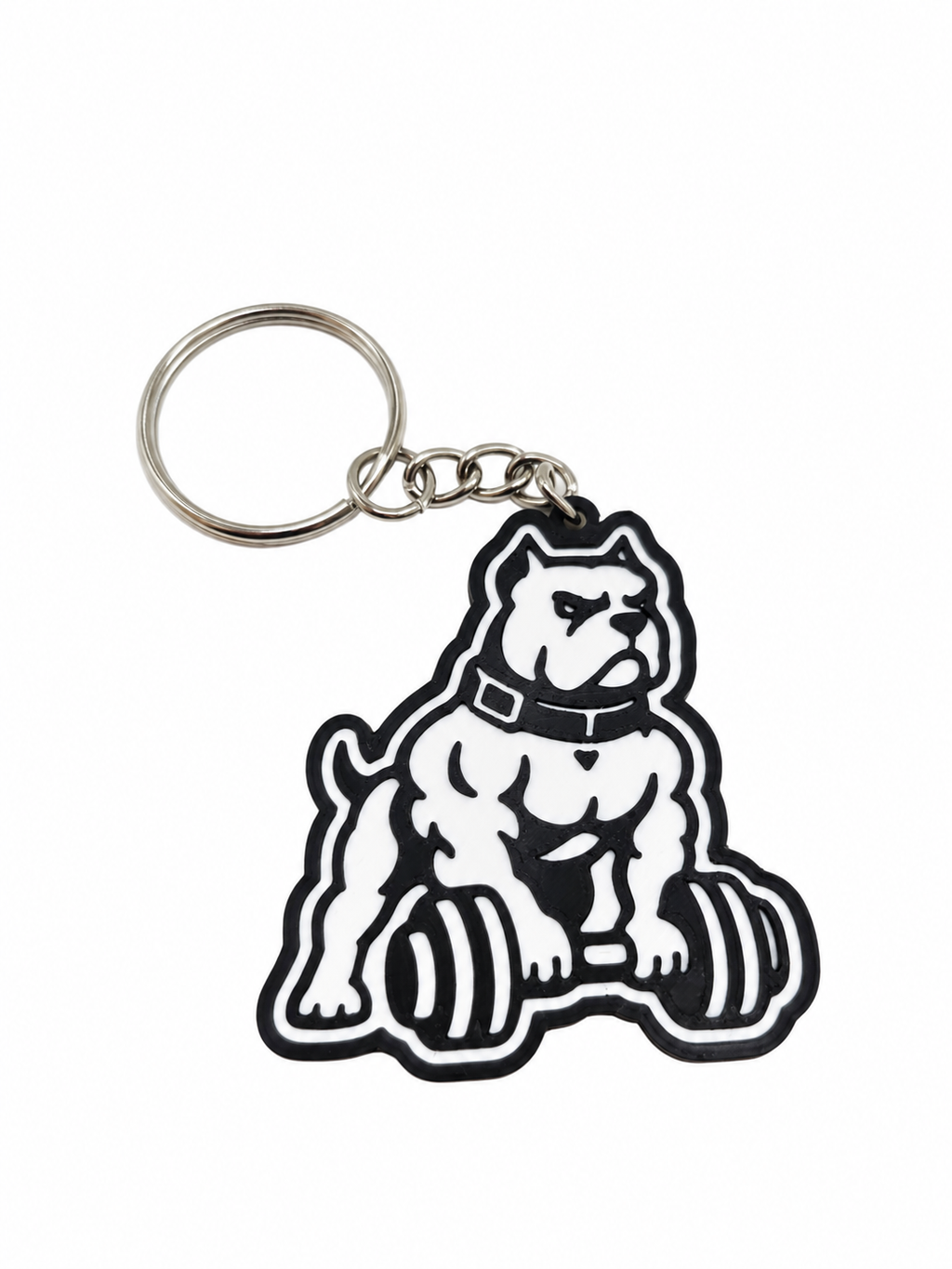 Napakowany Pitbull – brelok 3D