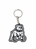 Napakowany Bulldog – brelok 3D 🐶💪